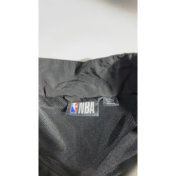 NBA Starter Chicago Bulls windbreaker jacket in black and red Kids Size 11/12 - Picture 7 of 9